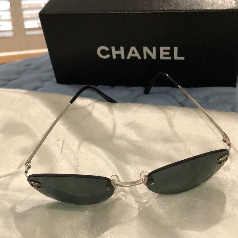 Vintage Authentic Rimless Chanel Sunglasses